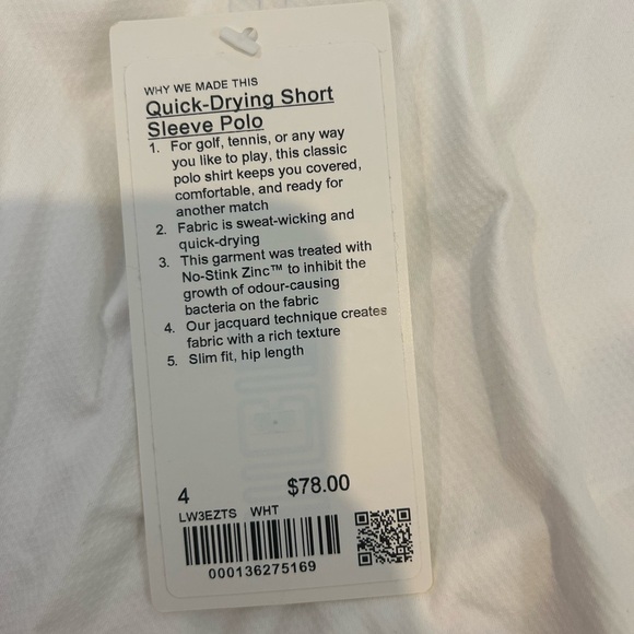 Lululemon Athletica Quick Drying Short Sleeve Polo - Picture 4 of 4